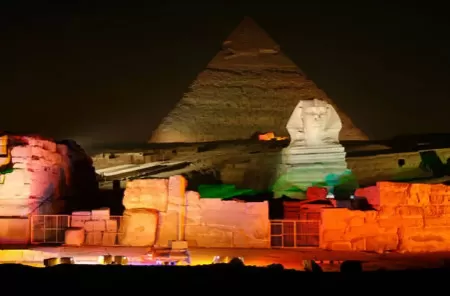 Pyramids sound and light show